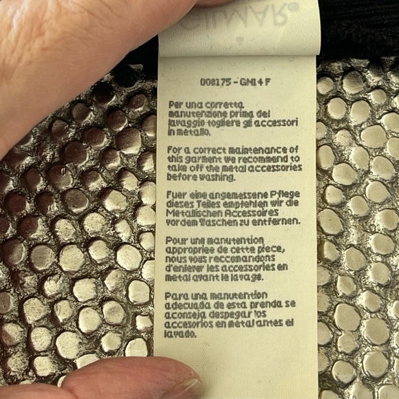 VINTAGE ICEBERG very rare silver chain black tube  knit TOP - Picture 11 of 15